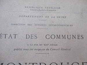 Etat des Communes à la fin du XIX è siècle, publié sous les auspices du Conseil Général - Courbev...