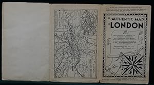 The Authentic Map of London, with Index of Streets and Places of Interest. Bus, Trolleybus & Tram...