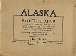Territory of Alaska Pocket Map; showing cities, towns, railroads, principal highways, glaciers, r...