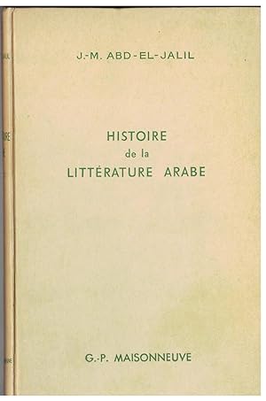 Histoire de la littérature arabe.