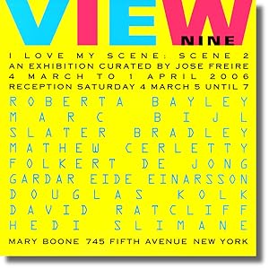 Invitation Card for " I Love My Scene: Scene 2" Held at the Mary Boone Gallery 2006
