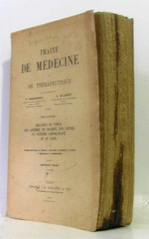 Traité de médecine et de thérapeutique (6 tomes non consécutifs: 2-4-6-7-9-10)