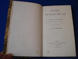 Lettres d'un voyageur dans l'Inde. Traduit de l'allemand par Le Dr Ch. Letourneau