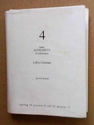 4 Haiku Alphabets in Celebration: spring 94, summer 95, fall 96, winter 97 (4 volumes into dust j...