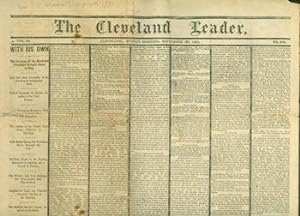Cleveland Leader, September 25, 1881. Includes a Memorial to the late President James Garfield.