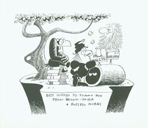 Print of Broom-Hilda Cartoon with Original Autograph, signed by Russell Myers, Cartoonist who dre...