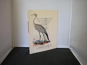 Christie's, London - Fine Ornithological Books : The Library of the Late Sir Giles Loder Bt., 2 J...