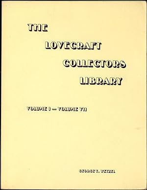 THE LOVECRAFT COLLECTORS LIBRARY: VOLUME I - VOLUME VII