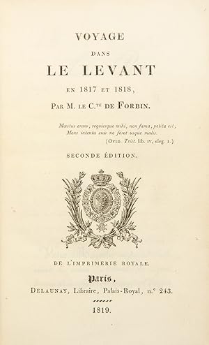 Voyage dans le Levant en 1817 et 1818 . Seconde Edition