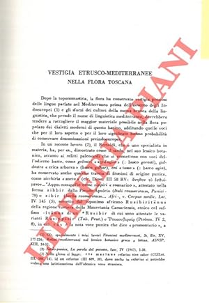 Vestigia etrusco-mediterranee nella flora toscana.
