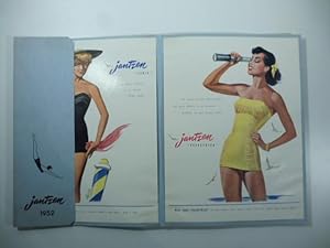 Jantzen 1952. Costumi da bagno, moda mare. Catalogo illustrato con apertura a fisarmonica e tavol...