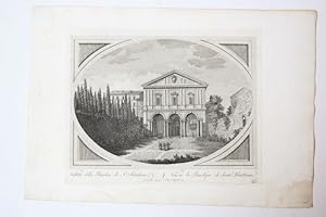[Antique print, etching and engraving, Rome] Veduta della Basilica di S. Sebastiano; From:'Nuova ...