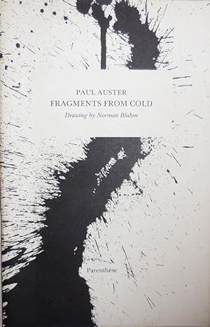 Fragments From Cold (Inscribed)