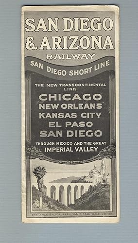 San Diego Short Line, the new transcontinental link, Chicago, New Orleans, Kansas City, El Paso, ...