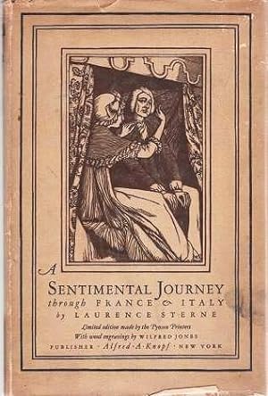 A SENTIMENTAL JOURNEY THROUGH FRANCE & iTALY. Wood Engravings by Wilfred Jones