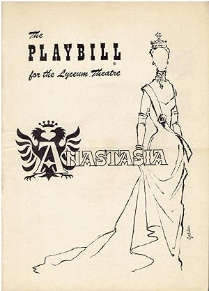 Playbill for "Anastasia" by Marcelle Maurette - starring Viveca Lindfors