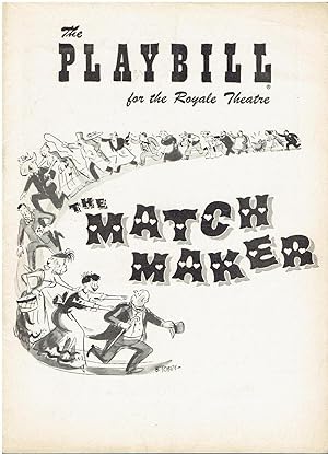 Playbill for "The Matchmaker" by Thornton Wilder - starring Ruth Gordon