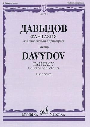 Carl Davydov. Fantasy for Cello & orchestra. Piano score. Ed. by Vladimir Tonkha.