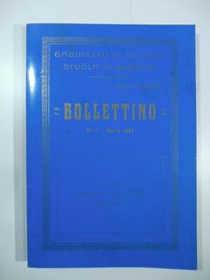 Gabinetto di cultura suola di Guerra , Bollettino n. 1 - aprile 1923