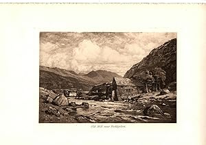 OLD MILL NEAR BEDDGELERT [INDIVIDUAL PLATE FROM ROUND ABOUT SNOWDON]