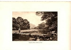 STEPPING STONES, BETTWS-Y-COED [INDIVIDUAL PLATE FROM ROUND ABOUT SNOWDON]