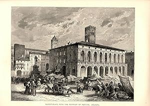 MARKET PLACE WITH THE FOUNTAIN OF NEPTUNE, BOLOGNA [from ITALY FROM THE ALPS TO THE ARNO]