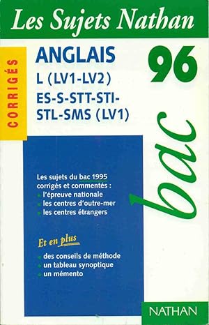 Bac 95-96 anglais corr