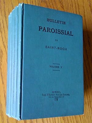 Bulletin paroissial de saint-Roch, volume I (1912), II (1913), III (1914), IV (1915) et V (1916)