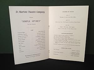 Simple Spymen: A Farce by John Chapman - with St. Martin's Theatre Company, South Yarra, 1965 (OR...