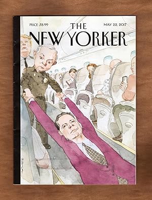 The New Yorker - May 22, 2017. Comey-Dragged-Away Cover ("Ejected") Cover. GOP Silence; Cécile Mc...