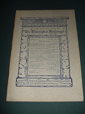 The Theosophic Messenger October 1910