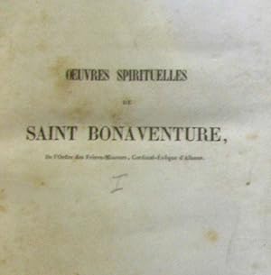 Oeuvres sipirituelles de Saint Bonaventure - tome premier