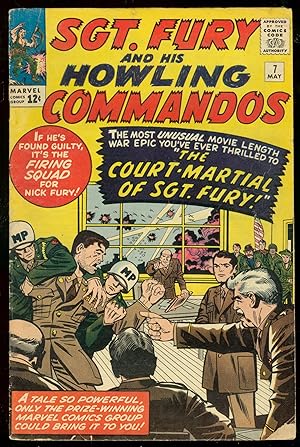SGT FURY AND HIS HOWLING COMMANDOS #7 1966-JACK KIRBY VG-