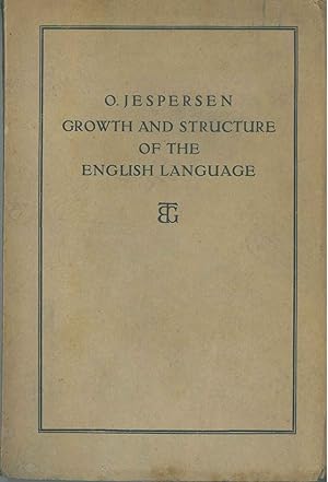 Growth Structure of the English Language. First edition revised