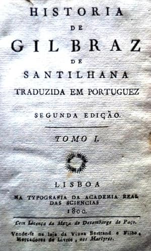 HISTORIA DE GIL BRAZ DE SANTILHANA. [1800, ACADEMIA REAL DAS SCIENCIAS]