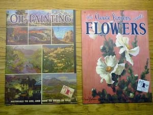 Two Walter Foster Series Books - Oil Painting (#4) and How Claude Parson's Paints Flowers (#75)