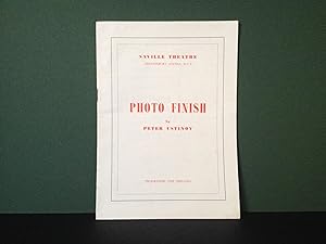 Photo Finish: An Adventure in Biography - By Peter Ustinov - Saville Theatre, London, 1962 (ORIGI...
