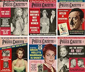THE NATIONAL POLICE GAZETTE THE LEADING ILLUSTRATED SPORTING JOURNAL IN THE WORLD (6 ISSUES)