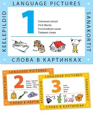 Komplekt Keelepildid / Language Pictures / Sanakortit / Slova v kartinkakh 1-3