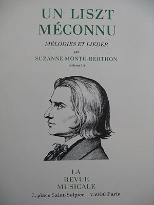 MONTU-BERTHON Suzanne Un Liszt Méconnu Vol 2 1981
