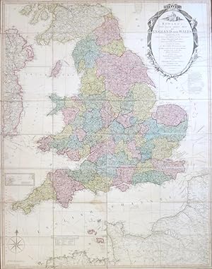 Bowles's New Four-Sheet Map of England and Wales: Comprehending all the Cities, Boroughs, Market ...