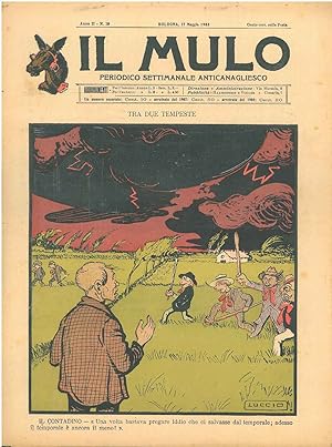 Il Mulo. Periodico settimanale anticanagliesco. 17 maggio 1908. Anno II - N. 19, direttore Agosti...