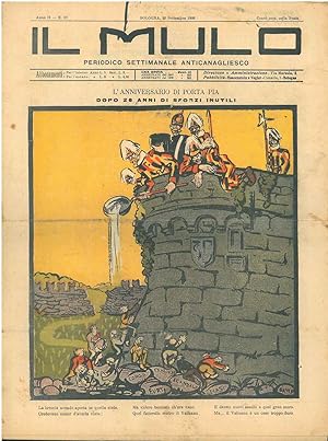 Il Mulo. Periodico settimanale anticanagliesco. 20 settembre 1908. Anno II - N. 37, direttore Ago...