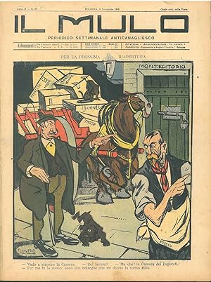Il Mulo. Periodico settimanale anticanagliesco. 8 novembre 1908. Anno II - N. 44 (segnato come N....