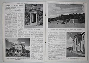 Original Issue of Country Life Magazine Dated December 17th 1943 with Main Feature on Dinton Hous...