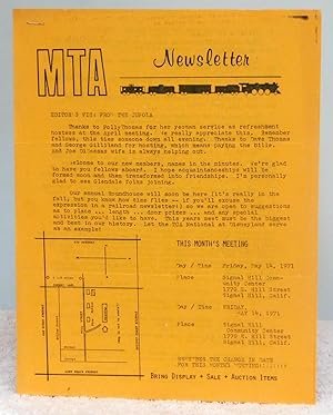 MTA Newsletter May 1971