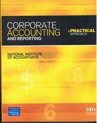Corporate Accounting and Reporting