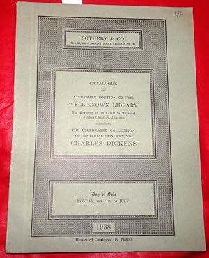 Sotheby & Co Catalogue; A Further Portion of the WELL KNOWN LIBRARY. The Property of the Comte de...