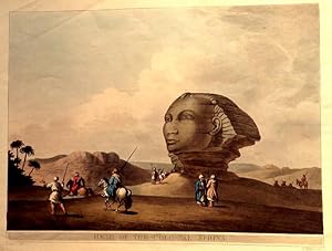 Head Of The Colossal Sphinx. [Hand-Coloured Aquatint]