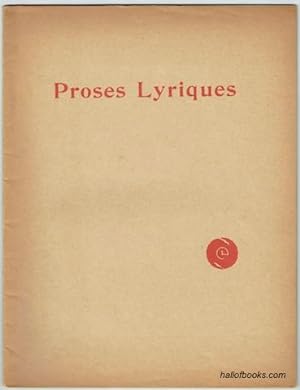 Proses Lyriques (For Voice and Piano)